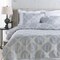 Diva At Home Blue Ashes and Dolphin Gray Decorative Elegance King/CA Damask Opulent Set